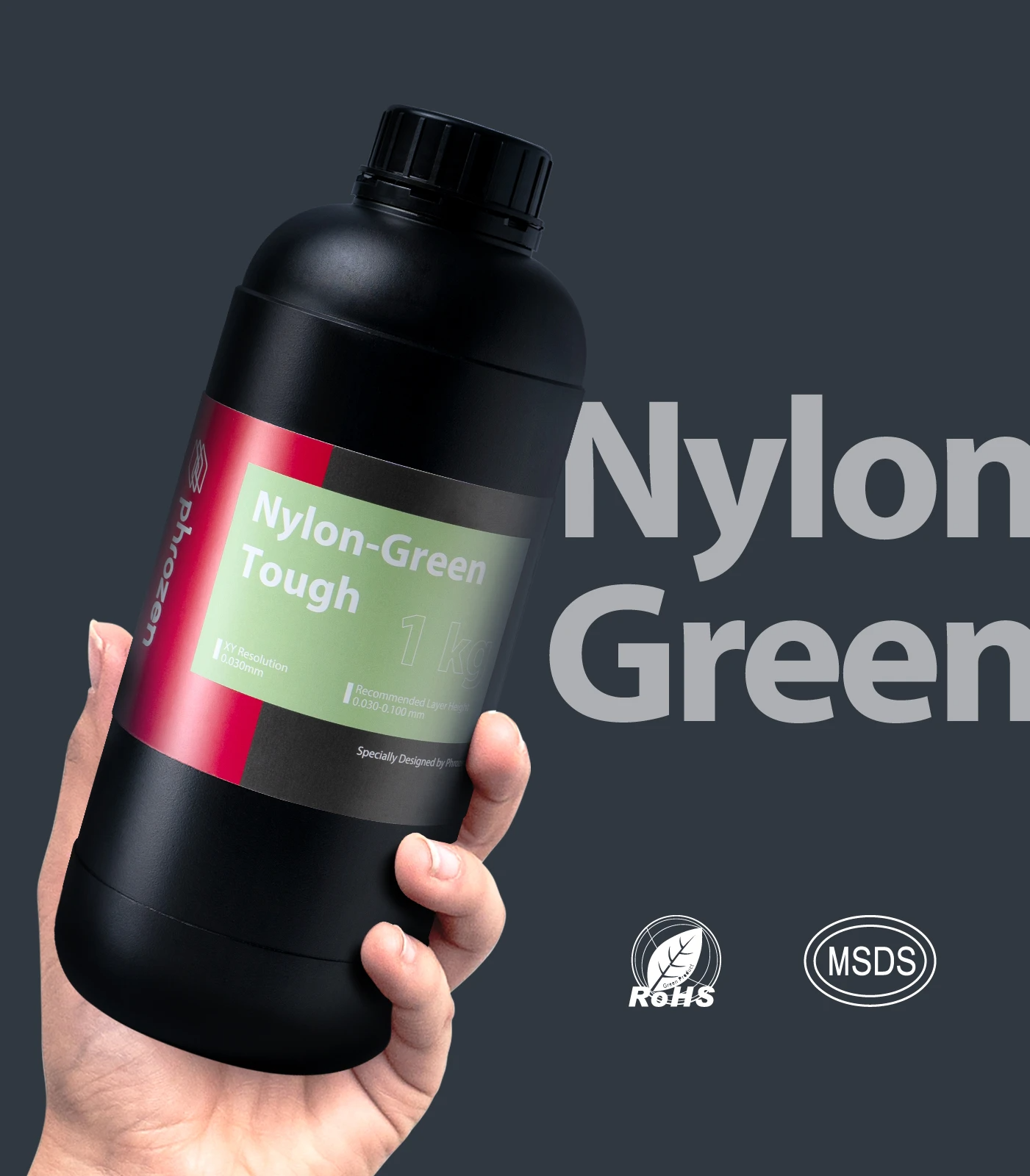 Phrozen Nylon-Green Tough Resin (1Kg)