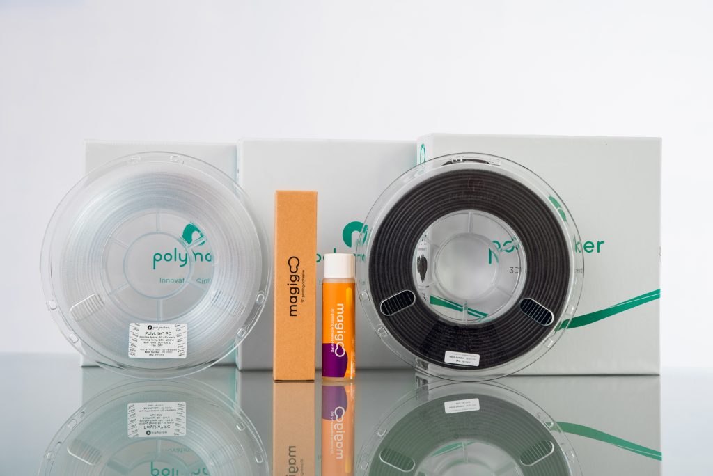 Polymaker recommends Magigoo Smart Adhesive for their Polycarbonate Based Materials