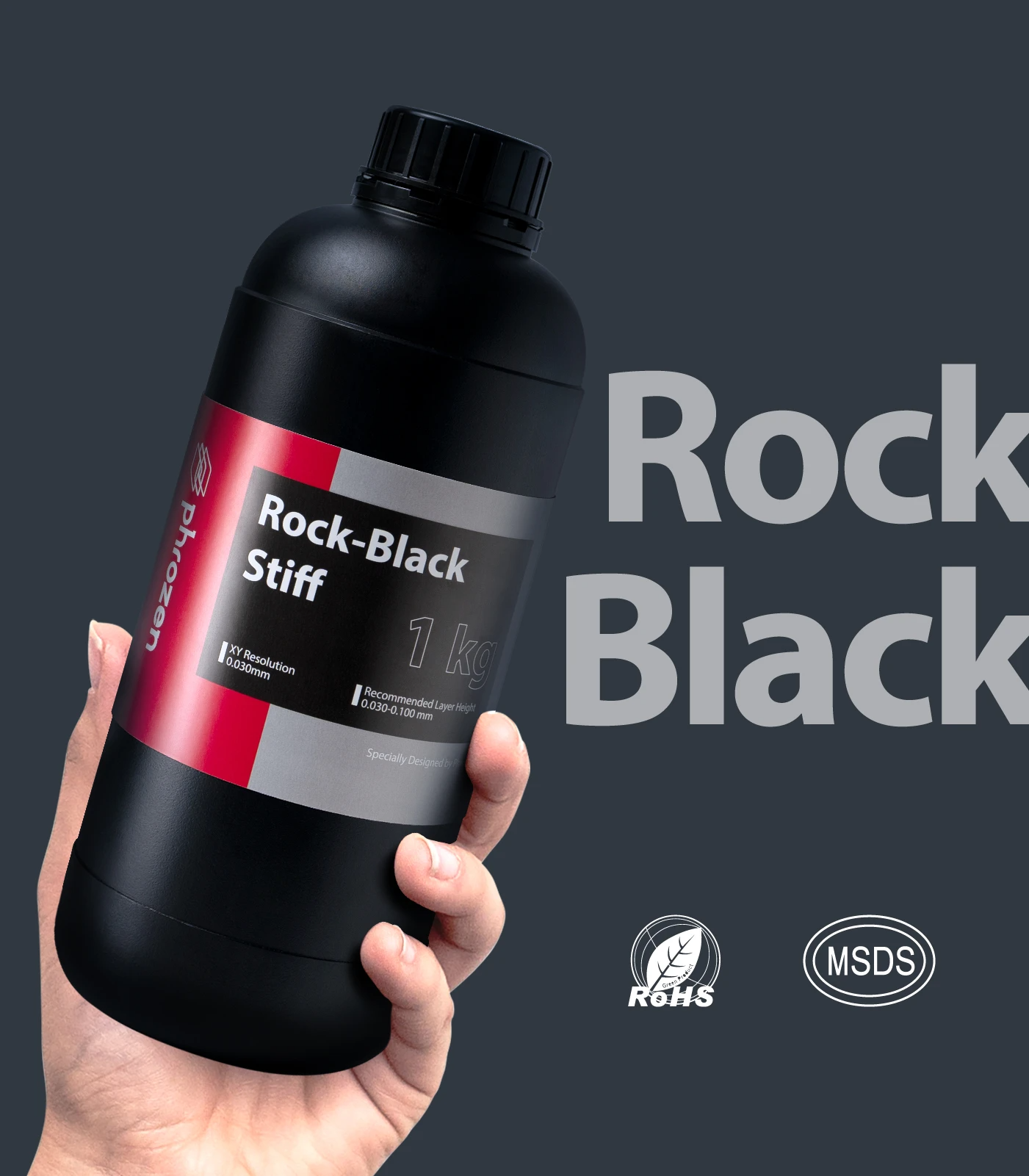 Phrozen Rock-Black Stiff Resin (1Kg)